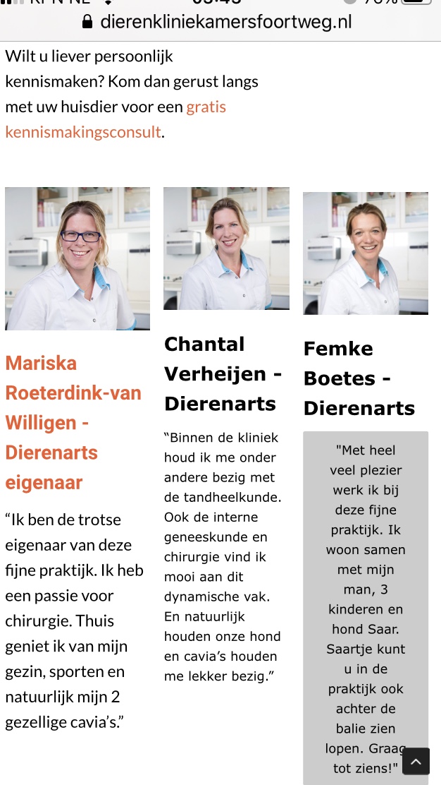 Vacature dierenarts per 1 juni 2020